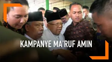 Cawapres Jokowi Ma'ruf Amin berkampanye di Yogyakarta. Mantan Ketua MUI ini akan menghadiri deklarasi 5.000 santri dan ulama yang mendukung dirinya menjadi Cawapres Jokowi.