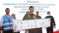 Jelang KTT G20, Menko Luhut Resmikan PLTS Terapung PLN di Nusa Dua Bali