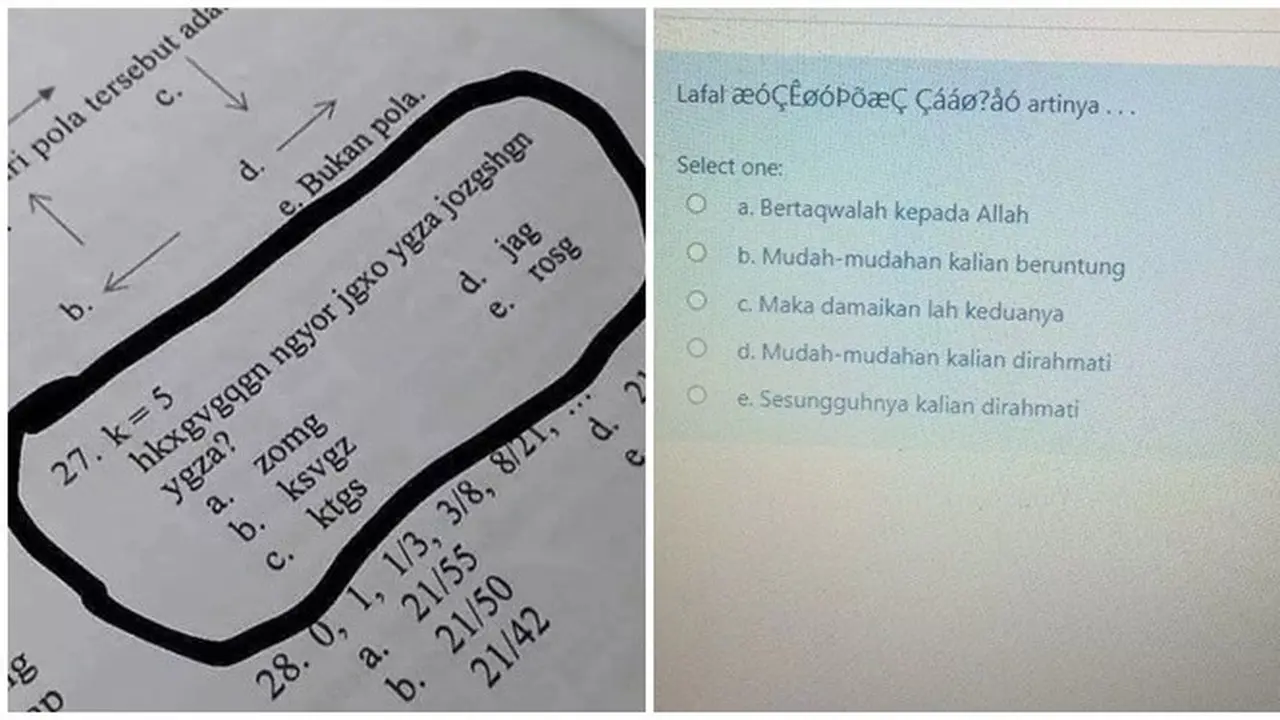 6 Soal Ujian Pakai Bahasa Absurd Ini Bikin Bingung, Siswa Jadi Mikir Keras
