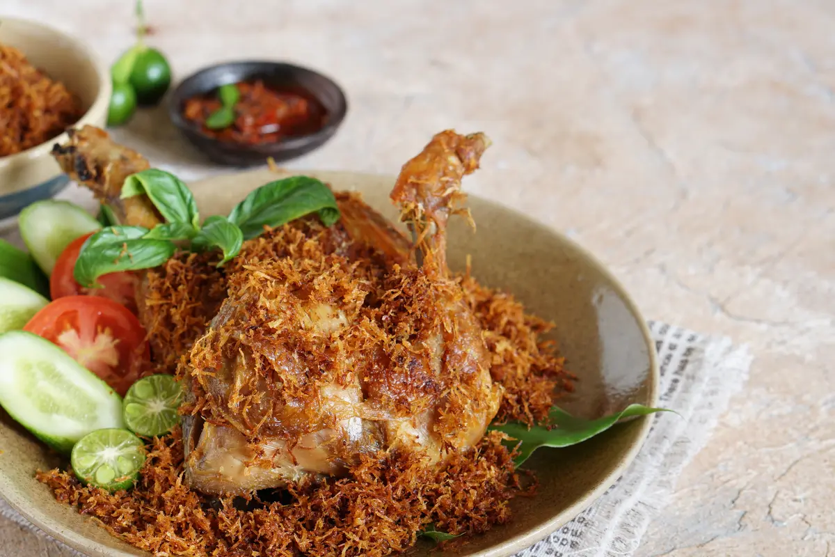 Resep Ayam Serundeng Kelapa