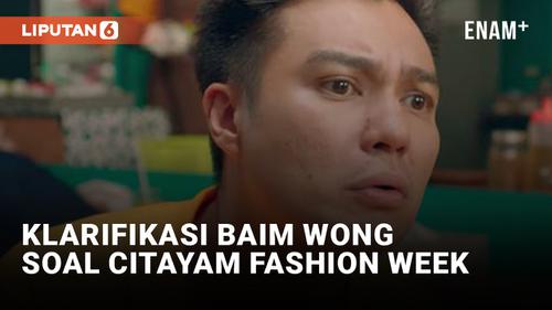 VIDEO: Baim Wong Klarifikasi Soal Pendaftaran Brand Citayam Fashion Week