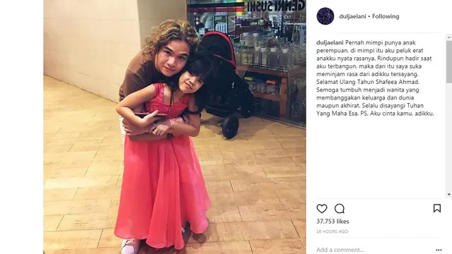 Dul Jaelani (Foto: Instagram)