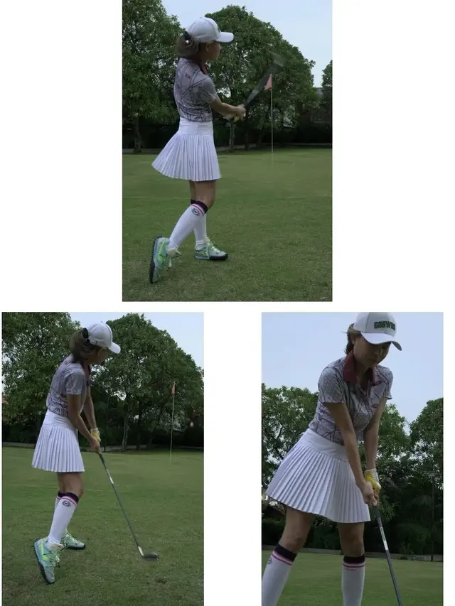 Ade Herlina bintang sinetron Asmara 2 Dunia tayangan Indosiar gemar main golf (Foto: Instagram/@adeherlinaa)