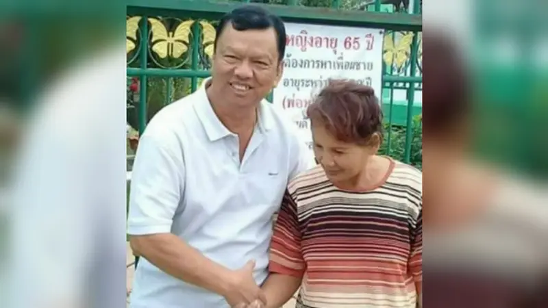 Lewat perjuangan keras, akhirnya nenek Sompong Chomphupraphet berhasil temukan pujaan hati (Facebook)