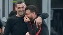 Kemenangan ini mengantar Milan ke final Coppa Italia dan akan berhadapan dengan pemenang laga Bologna vs Empoli. Di sisi lain, Inter harus tersingkir dan mengubur mimpi treble. (AP Photo/Luca Bruno)