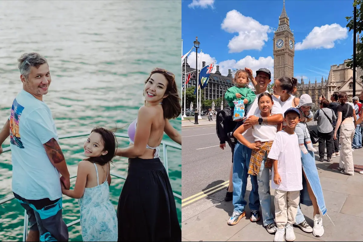Selebriti liburan bersama anak