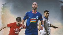 BRI Liga 1 - Ilustrasi Persita Tengarang - Marco Motta, Bruno Silva, Nick Kuipers (Bola.com/Adreanus Titus)