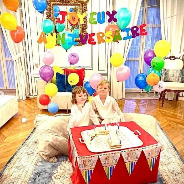 Putri Charlene Unggah Potret Ulang Tahun Anak Kembarnya