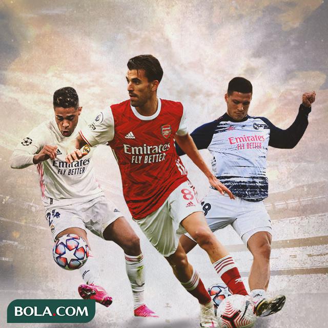 Ilustrasi - Mariano Diaz, Dani Ceballos, Luka Jovic