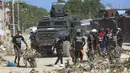 Rumah Sakit Universitas Negeri Haiti, yang dikenal sebagai Rumah Sakit Umum di Port-au-Prince, itu diambl alih setelah berbulan-bulan meningkatnya serangan dari kelompok bersenjata. (AP Photo/Odelyn Joseph)