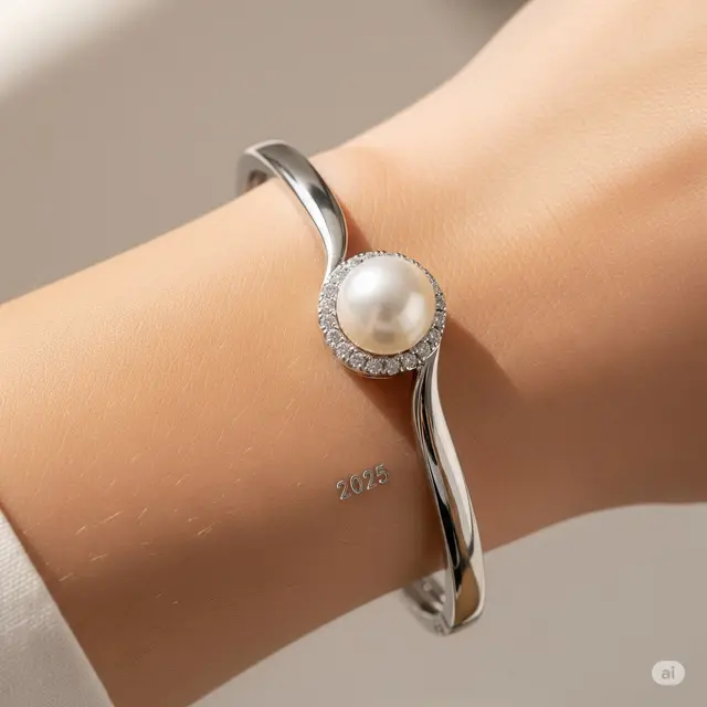 Bangle Pearl Accent