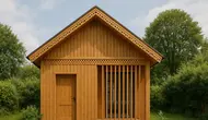 7 Model Rumah Minimalis dengan Lisplang dan Kisi-Kisi Kayu Vertikal, Tampilan Simpel tapi Berkarakter (sumber:AI)