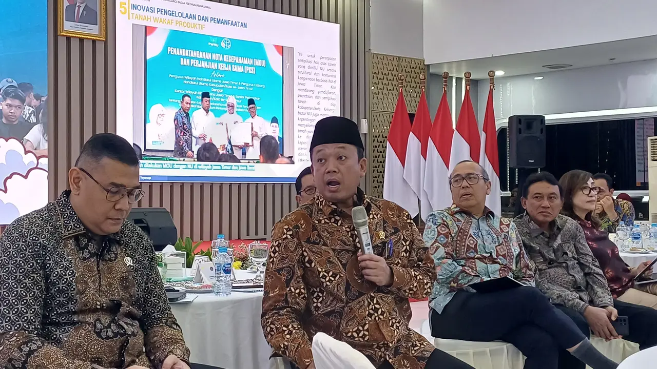 Menteri Agraria dan Tata Ruang/Kepala Badan Pertanahan Nasional (ATR/BPN) Nusron Wahid. (Foto: Liputan6.com/Maulandy R)