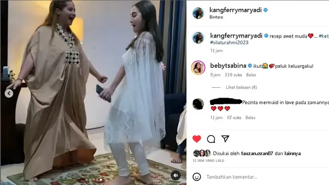 Bintang Mermaid in Love reuni sambil buka puasa Ramadhan 2023 (Foto: Instagram kangferrymaryadi)