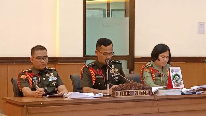 Tiga TNI Didakwa Terlibat Penculikan dan Pembunuhan Berencana Kacab Bank BUMN Jakarta