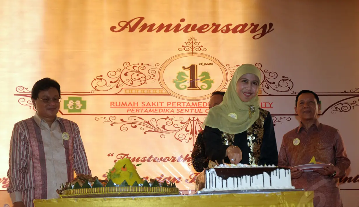 Rumah Sakit Pertamedika Sentul City merayakan hari jadinya yang ke-1 pada Selasa (28/10/2014). (Liputan6.com/Helmi Fithriansyah)