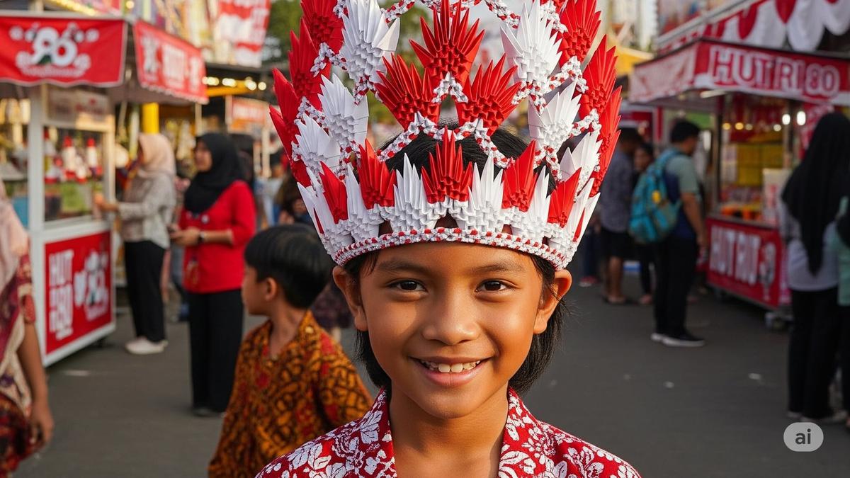 10 Inspirasi Mahkota 17 Agustus, Kreasi Unik untuk Karnaval HUT RI ke-80