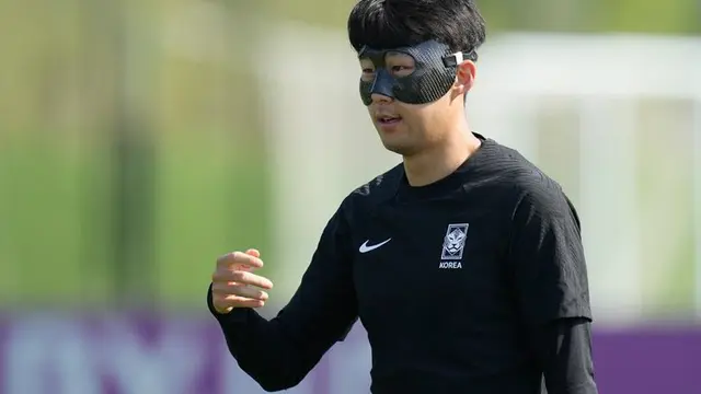 Timnas Korea Selatan Son Heung-Min di Piala Dunia 2022. (c) AP Photo/Lee Jin-man