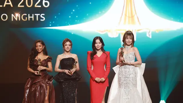 Global Top 2 host Krystal dari 520 Management di ajang Bigo Awards Gala 2026 mewakili Indonesia.
