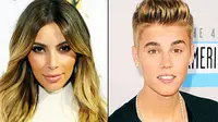 Foto: Kim Kardashian dan Justin Bieber (usmagazine.com)