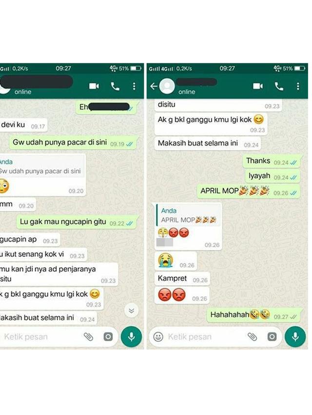 Nyeleneh, 6 Chat Prank April Mop Ini Bikin Kesal Sekaligus Ketawa Geli