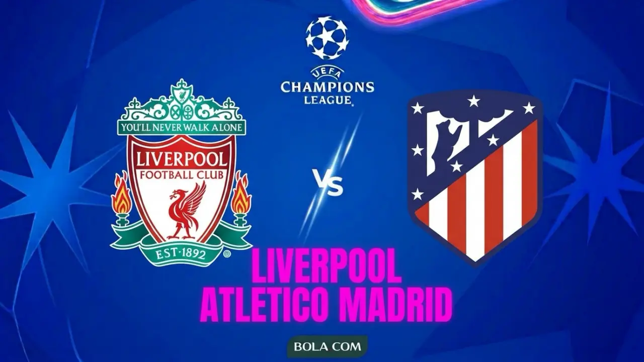 Ilustrasi Liverpool Vs Atletico Madrid, Liga Champions