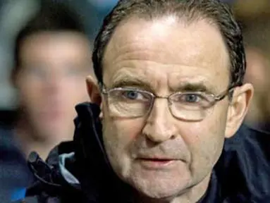 Raut muka manajer Aston Villa, Martin O'Neill sebelum laga lanjutan EPL melawan Tottenham Hotspur di Villa Park, Birmingham, 28 November 2009. AFP PHOTO/Chris Ratcliffe.