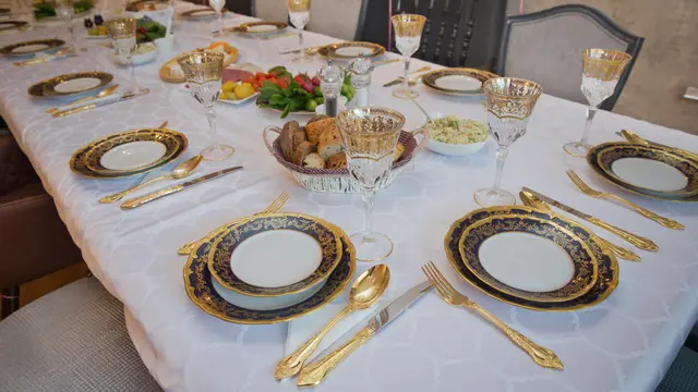 Ilustrasi tableware cantik.