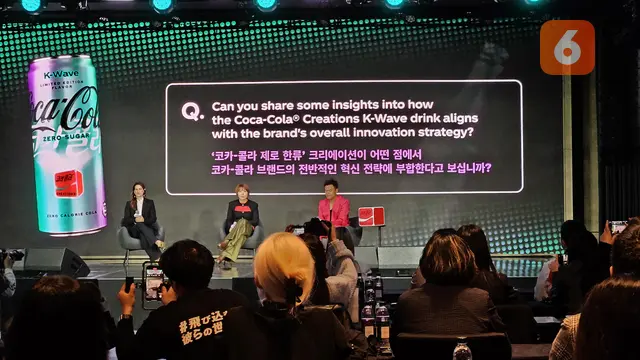Peluncuran Coca-Cola K-Wave Zero Sugar di Fairmont Ambassador Seoul Hotel di Yeoui-daero, Yeongdeungpo-gu, Seoul pada Selasa, 21 Februari 2024. (Aditya Eka Prawira/Liputan6.com/Seoul)