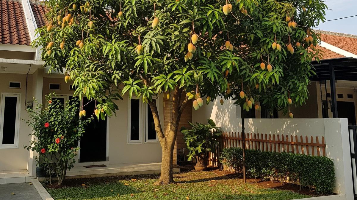 9 Cara Merangsang Pohon Mangga Berbuah Lebat di Halaman Rumah Tipe 36