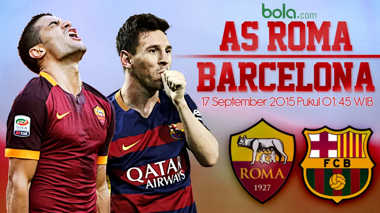 As Roma vs Barcelona (Bola.com/Samsul Hadi)