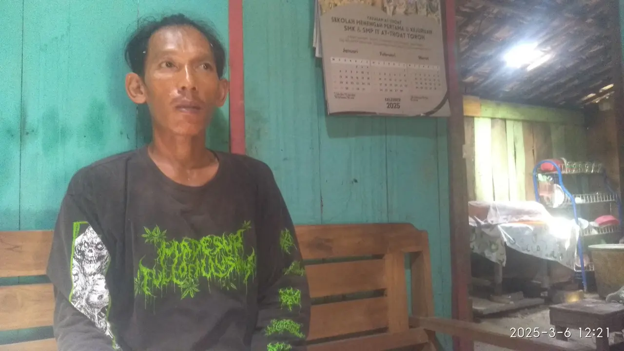 Kusyanto, pencari bekicot warga Grobogan yang dituduh mencuri pompa diesel dan jadi korban salah tangkap polisi. (Foto: Liputan6.com/Felek Wahyu)