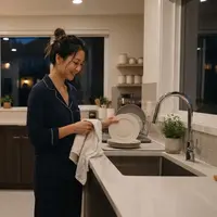 Karakter Orang yang Selalu Membersihkan Dapur Sebelum Tidur. Foto: AI Generated