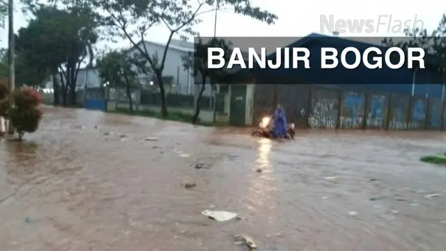 Hujan deras mengguyur wilayah Bogor, Jawa Barat dan sekitarnya pada Minggu 3 Juni 2016 malam. Akibatnya, beberapa wilayah alami banjir