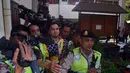 Mantan suami Dewi Perssik ini mendapat pengawalan ketat dari pihak kepolisian. (Andy Masela/Bintang.com)