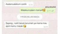 6 Chat Ibu Mertua dengan Mantunya Ini Bikin Senyum, Bak Anak Kandung Sendiri