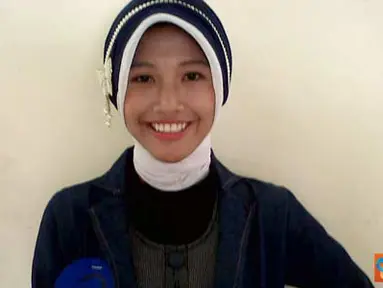 Citizen6, Jakarta: Salahsatu peserta dari SMA yan masuk 5 besar dalam lomba menjadi presenter news SCTV (Pengirim: Kelompok 2)