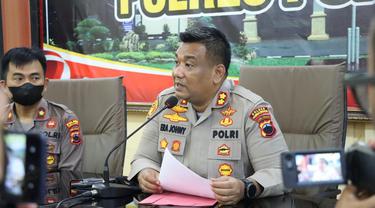 Kapolres Purbalingga AKBP Era Johny Kurniawan menjelaskan perihal kasus dugaan penyekapan bocah peremuan. (Foto: Liputan6.com/Polres Purbalingga)