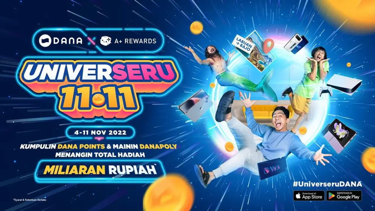 Sambut Harbolnas 2022, DANA Ajak Pengguna Rasakan Pengalaman Universeru 11.11