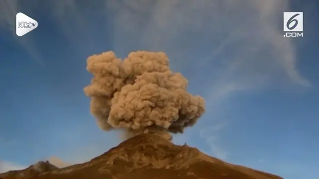 Erupsi gunung berapi paling berbahaya di Meksiko, Popocatepetl kembali terjadi.