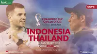 Kualifikasi Piala Dunia 2022 - Indonesia Vs Thailand - Duel Pelatih Simon McMenemy Vs Akira Nishino (Bola.com/Adreanus Titus)