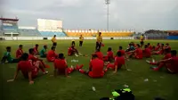 Madura United bertekad menghentikan rekor belum terkalahkan PS TNI (Musthofa Aldo/Liputan6.com)