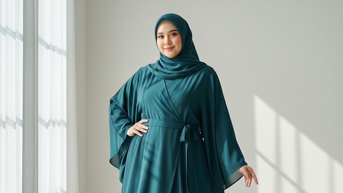 7 Model Gamis Abaya untuk Orang Gemuk, Pilih Desain yang Buat Tubuh Terlihat Proporsional