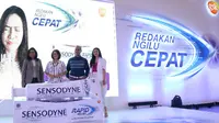 Peluncuran Sensodyne Rapid Relief di Jakarta, Jumat (1/3).
