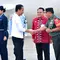 Presiden Jokowi di Sulawesi Tenggara, tiba di Bandara Hali Oleo Kendari bersama sejumlah menteri.