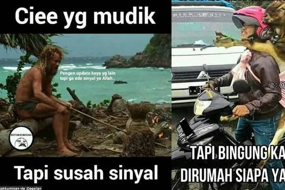10 Meme Nyeleneh Momen yang Terjadi Waktu Mudik Lebaran Kocak Banget