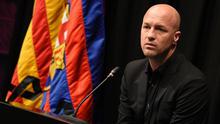 Anak Johan Cruyff yang juga mantan pemain sepak bola, Jordi Cruyff. (AFP/Lluis Gene)