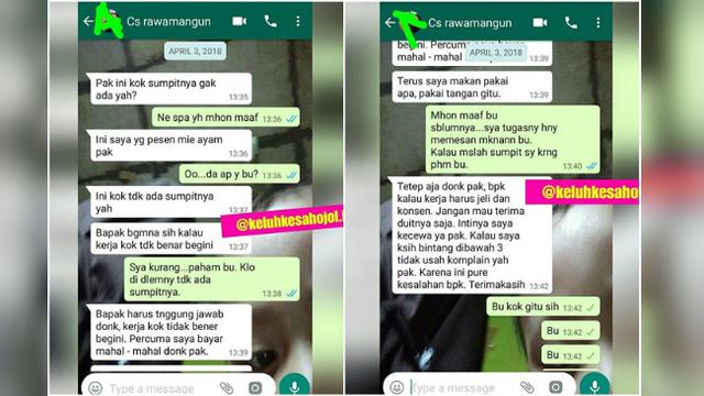 Memberikan keluhan kepada driver dengan alasan yang tak masuk akal atau pun ngotot juga tidak manusiawi.