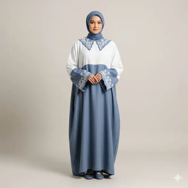 Rekomendasi Dress Panjang Muslim Bahan Linen Kombinasi Bordir Simple Terbaik 2025. Gemini