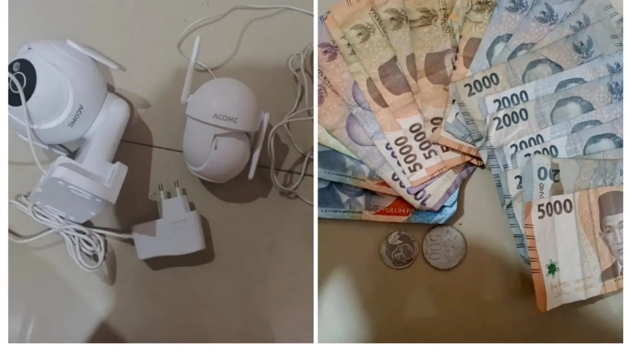 Barang bukti aksi polisi gadungan di Tangerang